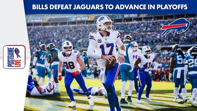 Bills Postgame Live: Instant Reaction to Bills Wild Back and Forth Playoff Win Over The Jaguars