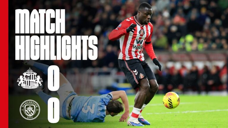 New Year’s Day Point Sunderland AFC 0 – 0 Manchester City Premier League Highlights