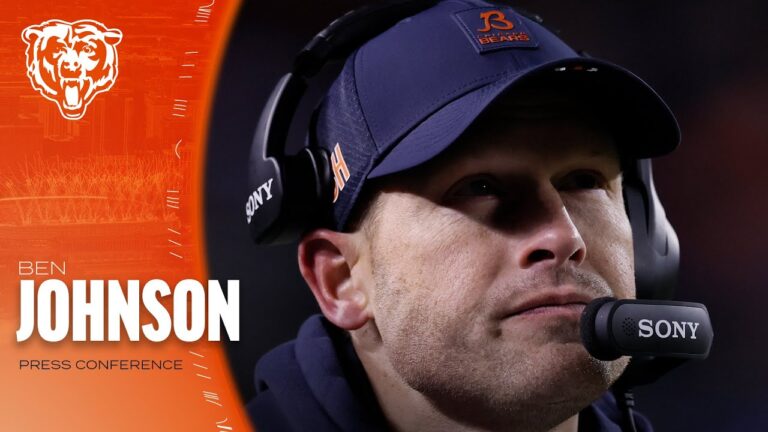 Ben Johnson breaks down Bears’ performance in wild card win over Packers Press Conference