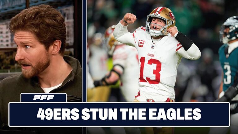 San Francisco 49ers vs. Philadelphia Eagles Review PFF Grade Release Show