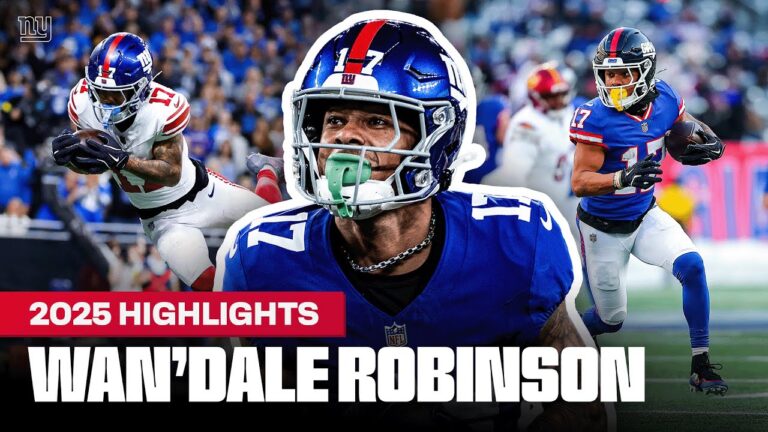 Wan&39Dale Robinson Top 2025 Season Highlights New York Giants