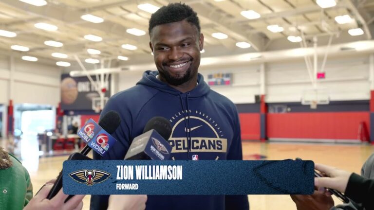 Zion Williamson on second half of season, Trey Murphy III Pelicans Practice 1 12 26