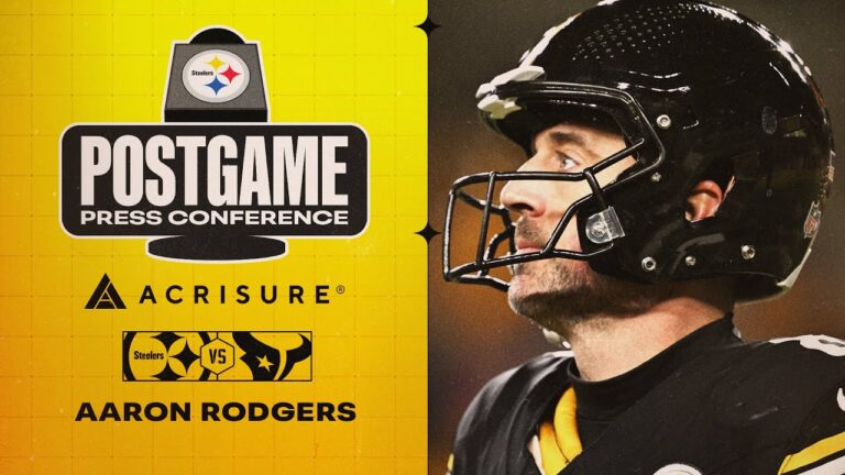 Aaron Rodgers Postgame Press Conference (Wild Card vs Houston Texans) Pittsburgh Steelers