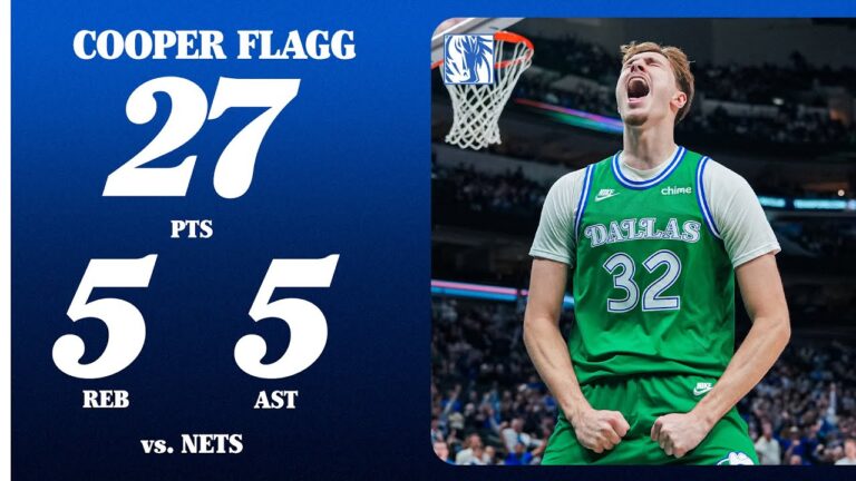 Cooper Flagg (27 Points) vs. Brooklyn Nets January 12, 2026
