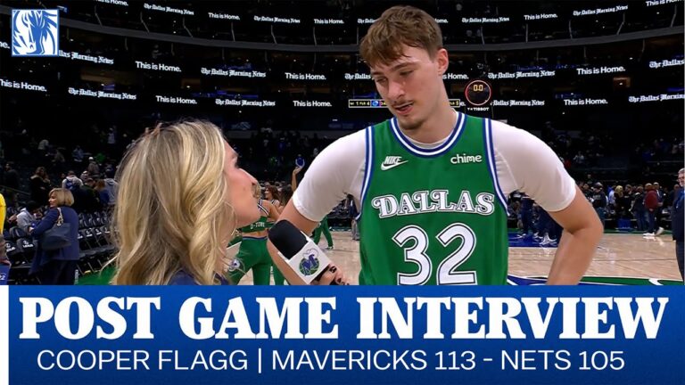 Cooper Flagg Post Game Interview vs. Brooklyn Nets January 12, 2026