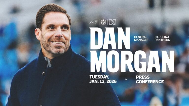 Carolina Panthers GM Dan Morgan press conference 2025 season recap & offseason plans