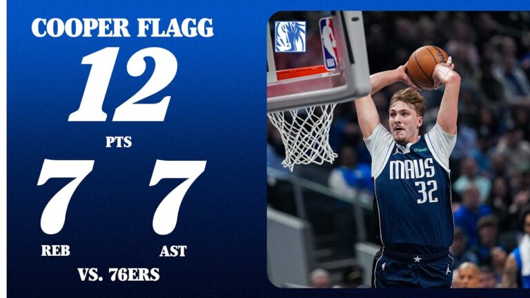 Cooper Flagg (12 PTS 7 REB 7 AST) vs. Philadelphia 76ers January 1, 2026