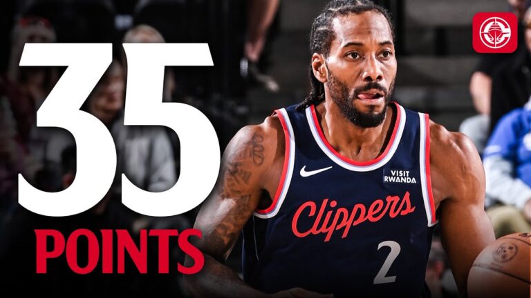 Kawhi Leonard Drops 35 in Win vs Hornets