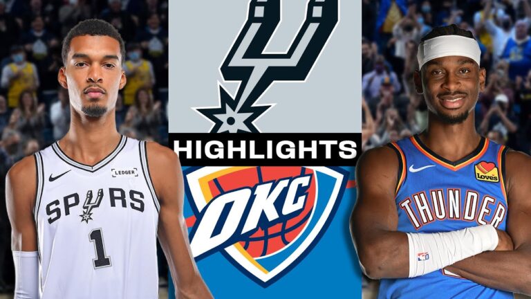 San Antonio Spurs vs Oklahoma City Thunder FULL GAME HIGHLIGHTS