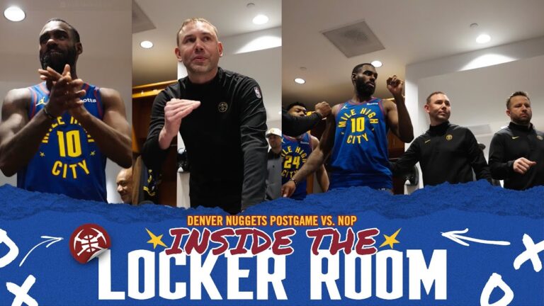 Winning Any Way We Have To Denver Nuggets Locker Room After Win vs. NOP