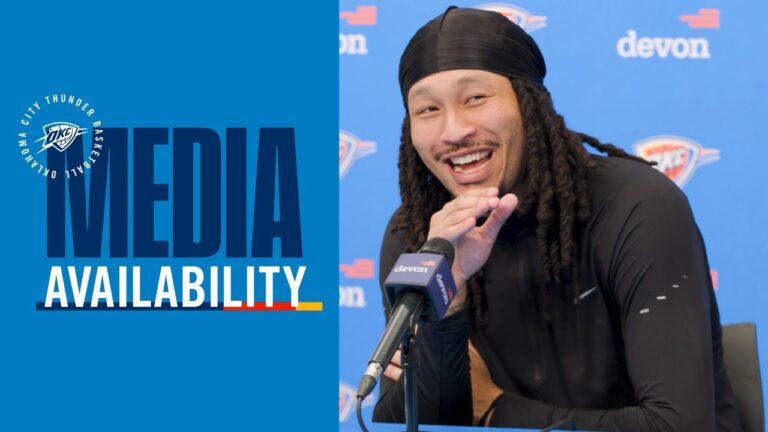 Jaylin Williams on OKCs offensive efforts Postgame Media January 13, 2026