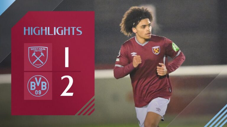 West Ham United U21 1-2 Borussia Dortmund U21 Premier League International Cup Highlights