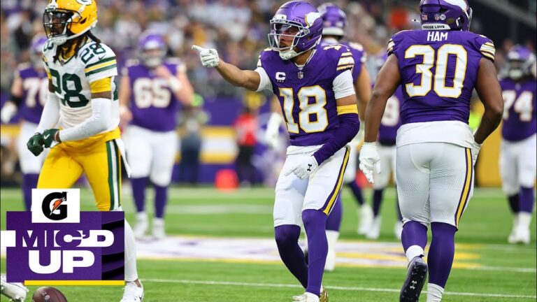 Justin Jefferson Mic’d Up During Minnesota Vikings Win Over Green Bay Packers