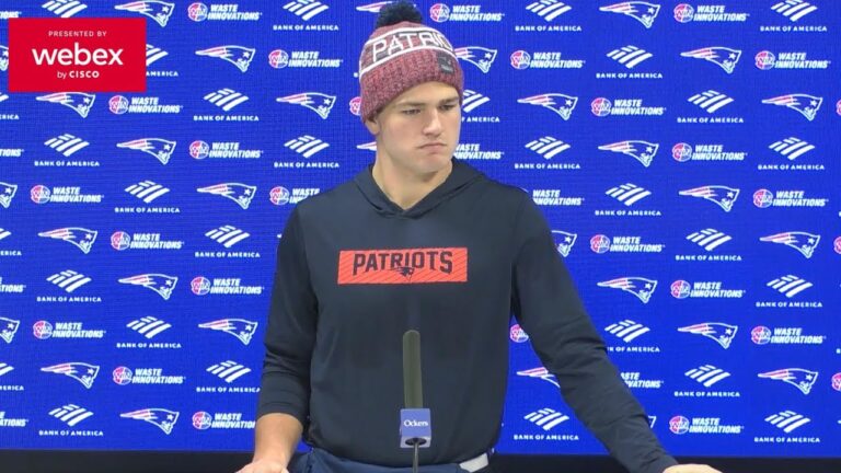 Drake Maye on the Texans: Gotta Be Firing on All Cylinders. Patriots Press Conference