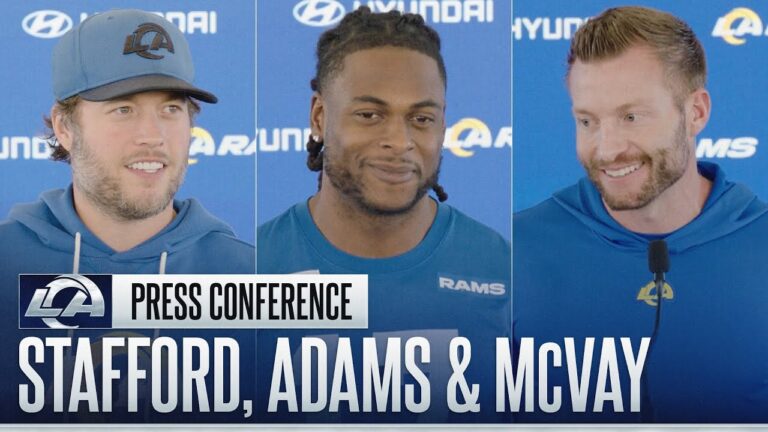 Matthew Stafford & Davante Adams On Playing In Cold Weather Sean McVay On Caleb Williams’ Growth