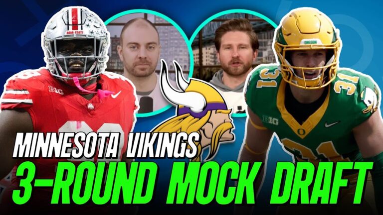 Minnesota Vikings 3 Round Mock Draft PFF