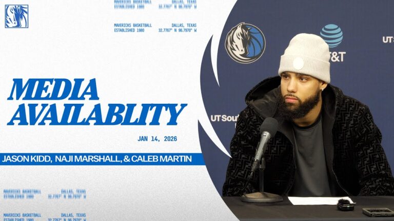 Jason Kidd, Naji Marshall & Caleb Martin Media Availability vs DEN 01 14 26