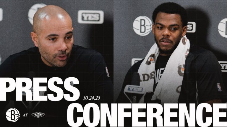 Jordi Fernández and Day’Ron Sharpe Postgame Press Conference at New Orleans