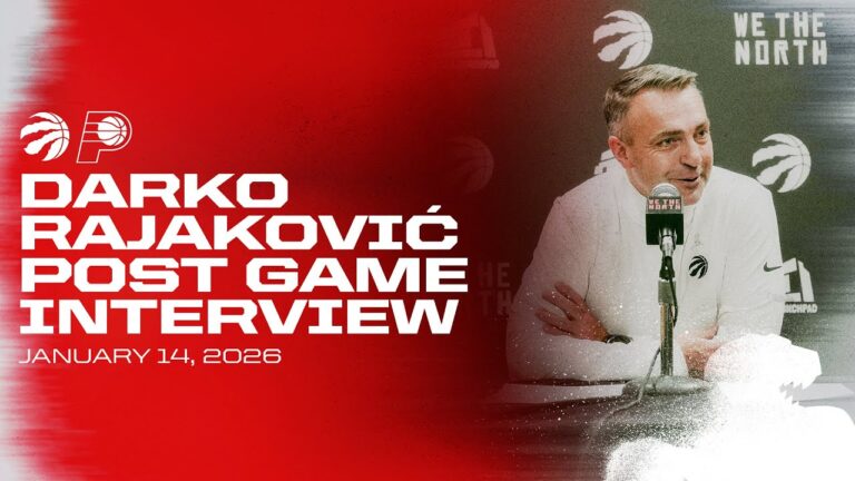 Darko Rajakovic Post Game vs Pacers January 14, 2026