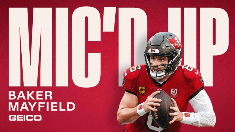 Baker Mayfield Micd Up vs. the Panthers Tampa Bay Buccaneers