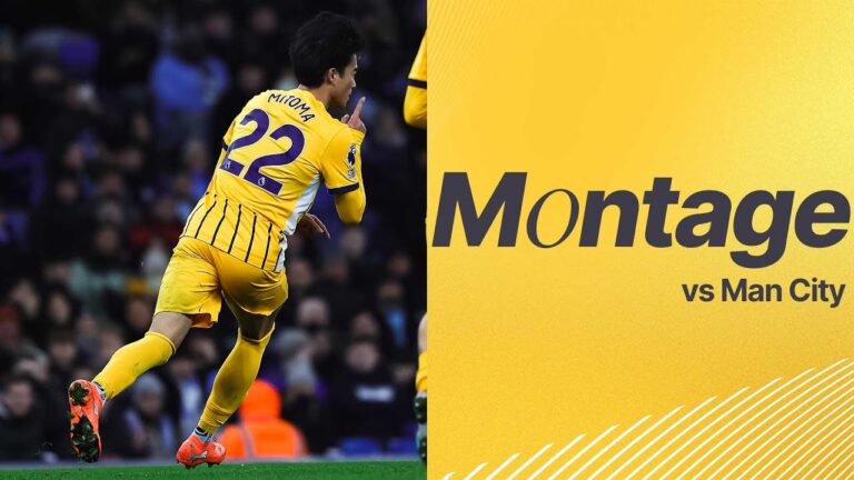 MONTAGE Mitomas Manchester Magic Man City v Brighton