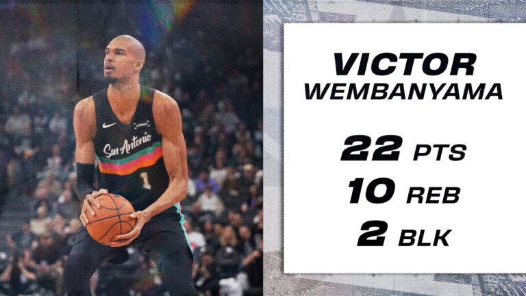 Victor Wembanyama Records DOUBLE-DOUBLE vs Bucks!