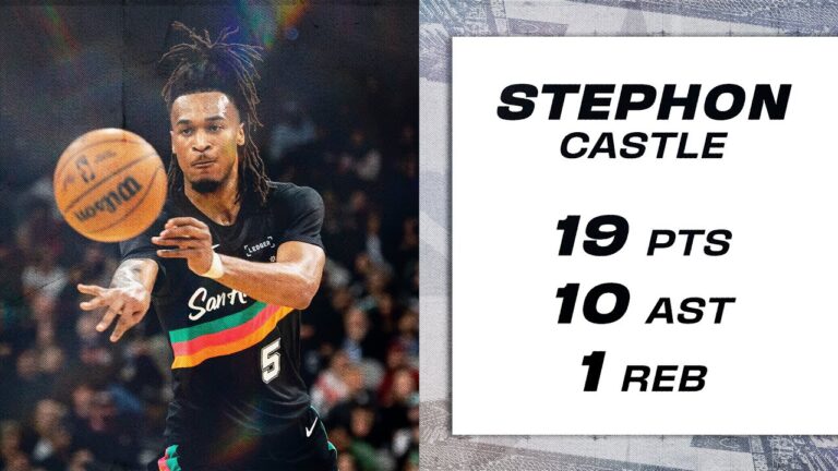 Stephon Castle Lights Up for 19 PTS in Spurs Bounce Back Win!