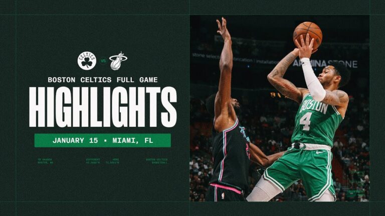 The Boston Celtics take down The Miami Heat 119-114