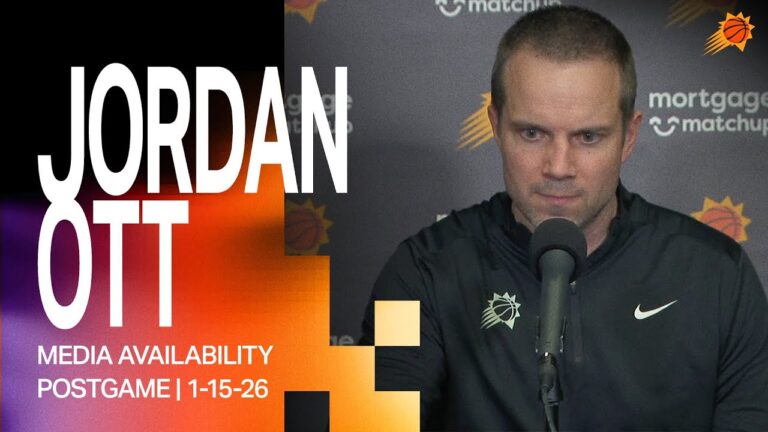 Head Coach Jordan Ott Media Availability Phoenix Suns 1-15-25