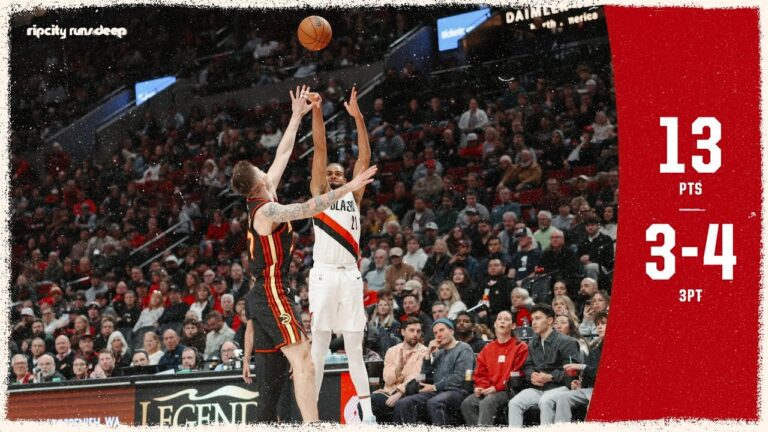 Rayan Rupert Scores 13 Points, 3-4 from Three in Win vs. Atlanta Hawks January 15, 2026