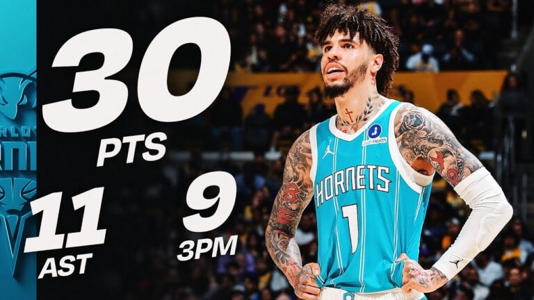 LaMelo STARS In LA With 30-PT DOUBLE-DOUBLE & 9 THREES January 15, 2026