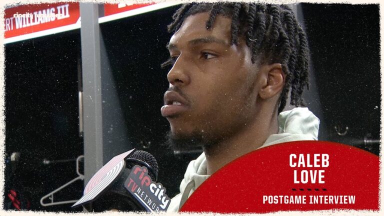 Caleb Love Postgame Media Availability vs Atlanta Hawks January 15th, 2025