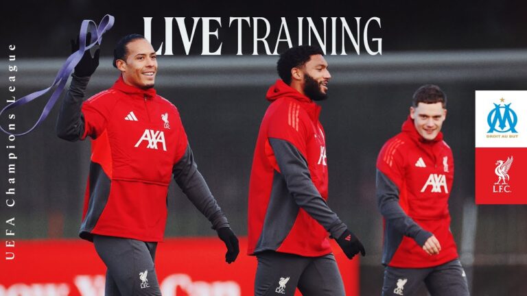 Champions League Training: Liverpool warm-up ahead of Marseille