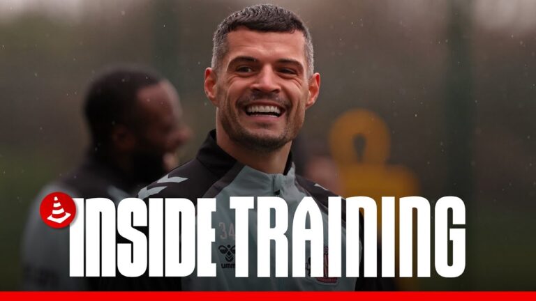 Lads Prepare For Palace Inside Training