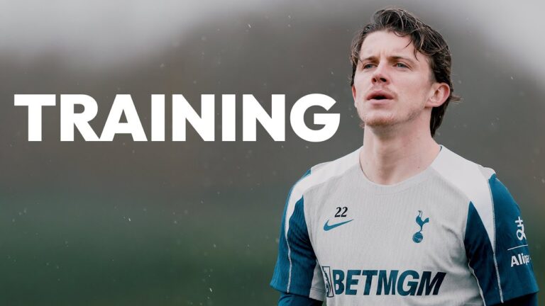 Gallagher’s FIRST Spurs training session!