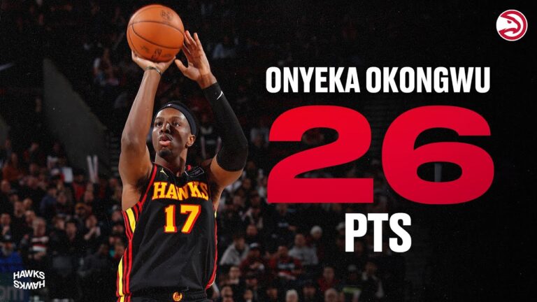 Onyeka Okongwu scores 26 points with 5 threes for Hawks at Trail Blazers