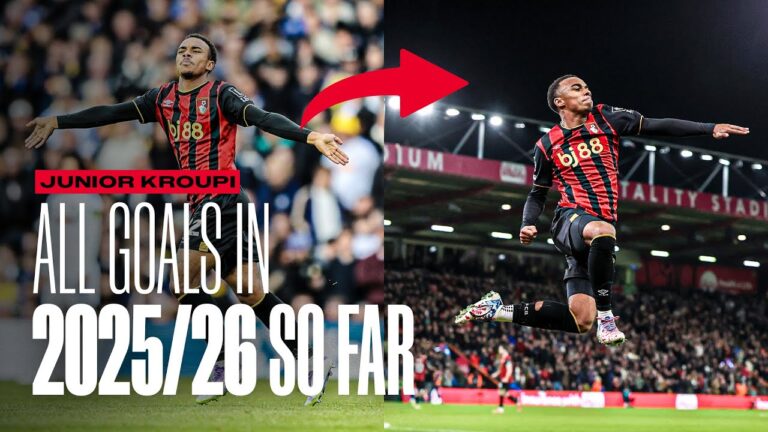 Eli Junior Kroupi: ALL GOALS scored for AFC Bournemouth in 2025 26 so far