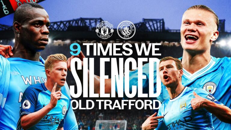 Manchester is BLUE NINE times we have SILENCED Old Trafford Haaland, Foden and Balotelli goals!