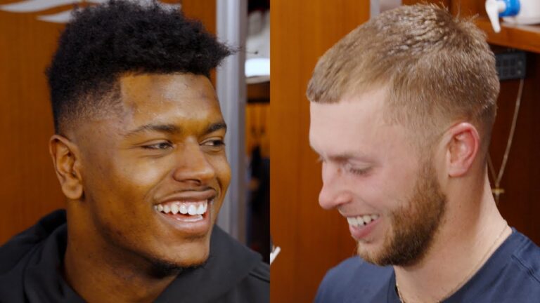 Efton Chism III & Jaylinn Hawkins Address the Media Patriots Press Conference