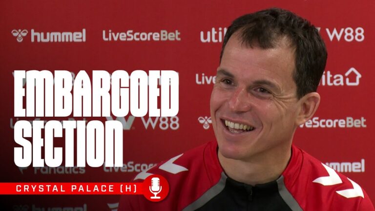 Crystal Palace Press Conference The Embargoed Section