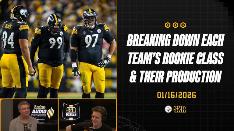 Breaking Down Each Team’s Rookie Class & Their Production SNR Drive (Jan.16) Pittsburgh Steelers