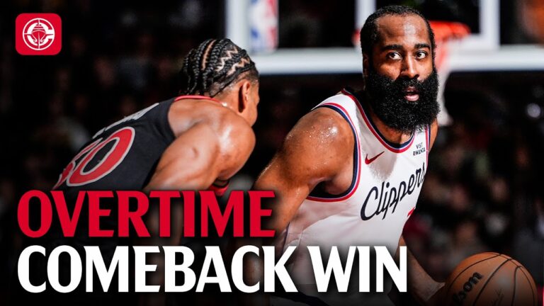 Clippers Take Down Raptors in OT Win 5 in a Row
