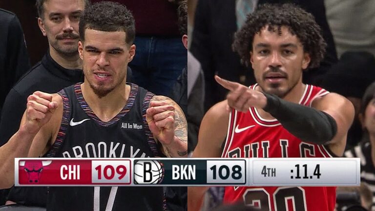 Final 4:47 CRAZY ENDING Bulls at Nets January 16, 2026