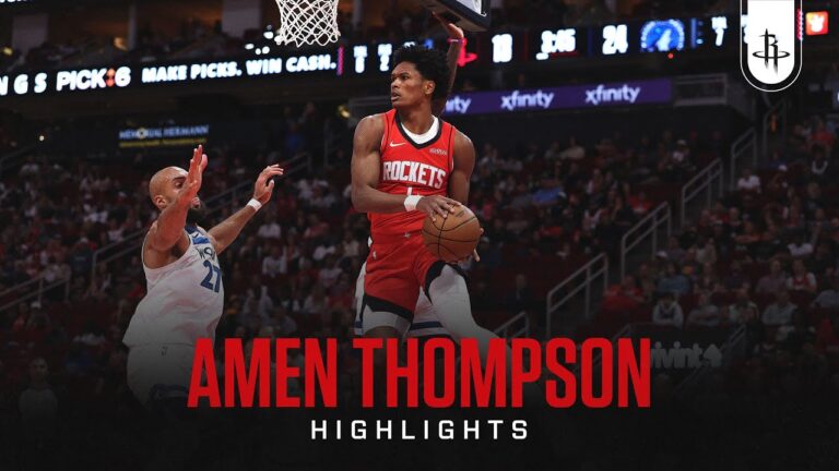 Amen Thompson (14 points) Highlights vs. Minnesota Timberwolves