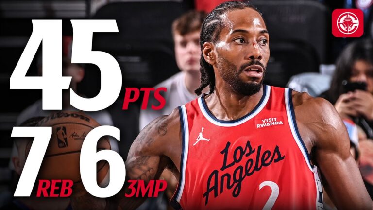 Kawhi Leonard TAKES OVER with 45 PTS vs Jazz