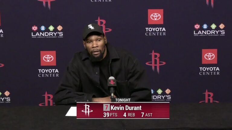 Press Conference by Kevin Durant vs Timberwolves