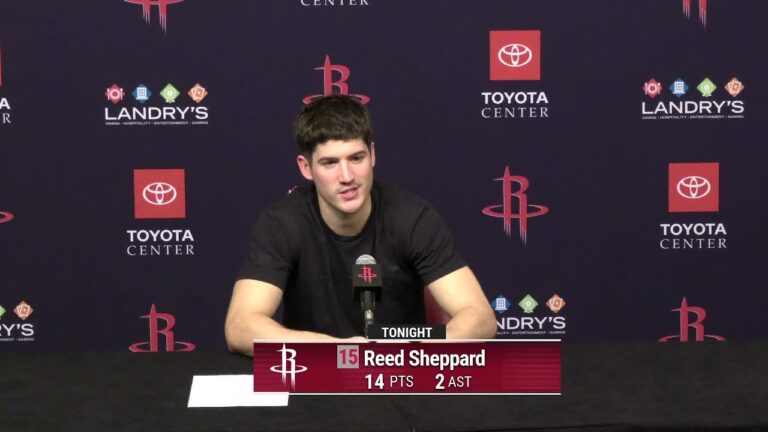 Press Conference by Reed Sheppard vs Timberwolves