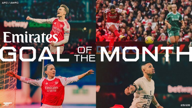 ELEVEN BRILLIANT STRIKES ! December Emirates Goal of the Month