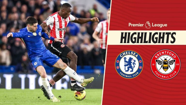 Defeat in west London derby Chelsea 2-0 Brentford Premier League Highlights