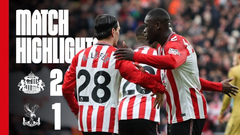 Brobbey Scores In Comeback Win Sunderland AFC 2 – 1 Crystal Palace Premier League Highlights